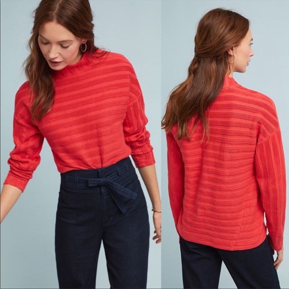 Anthropologie Sweaters - Anthropologie Maeve Wren Ribbed Snap Sweater